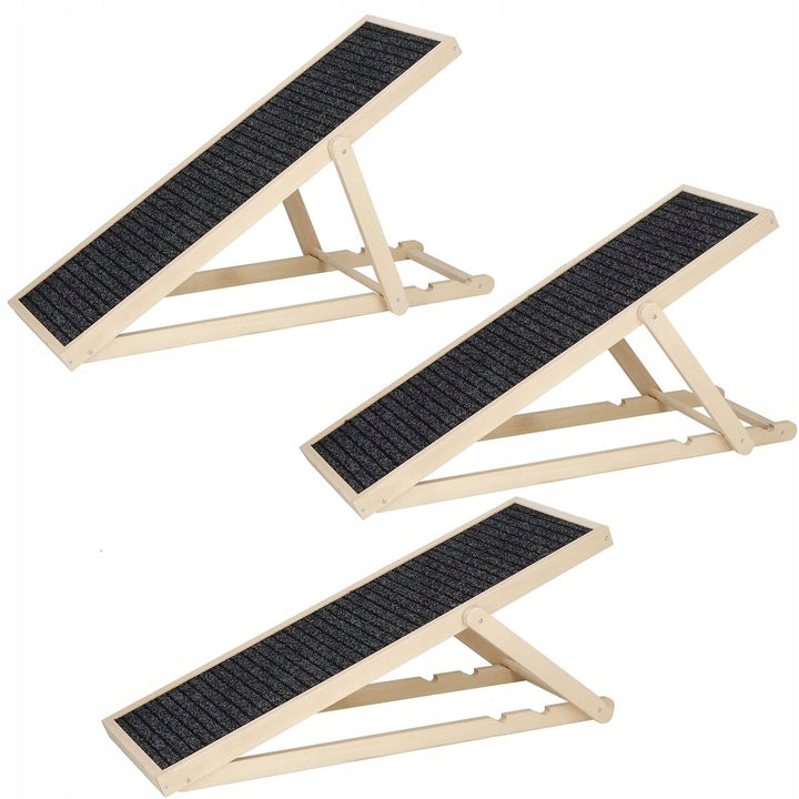 Rampa pentru caini si pisci cu 3 nivele de reglare 42-59cm, antiderapanta, lungime 103cm