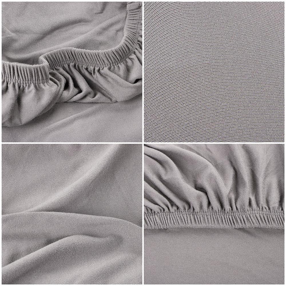 Husa universala pentru scaun, marime universala, poliester si spandex, 45 x 60 cm, gri