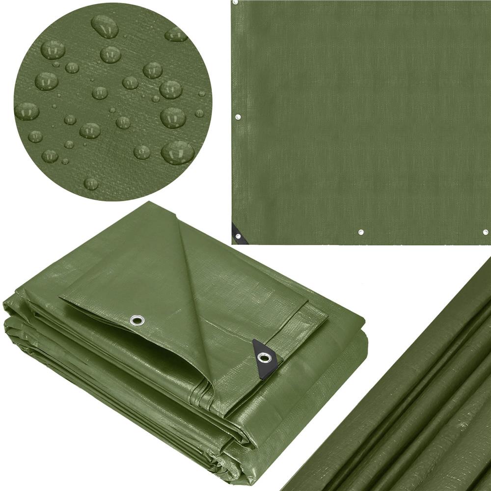 Prelata din polietilena impermeabila laminata, 120g/m2, 6x8m, verde