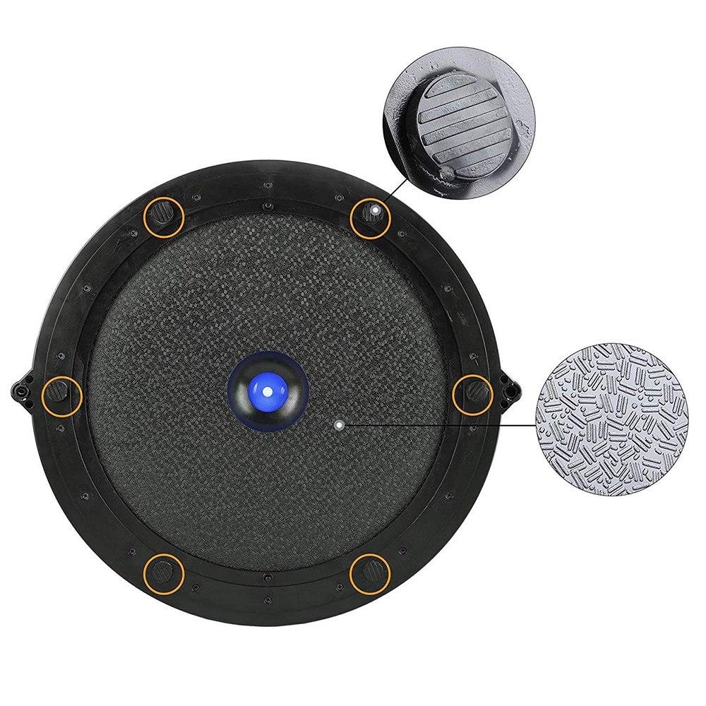 Minge fitness pentru echilibru, cu extensoare si pompa inclusa, 200kg, 57x25cm, albastru