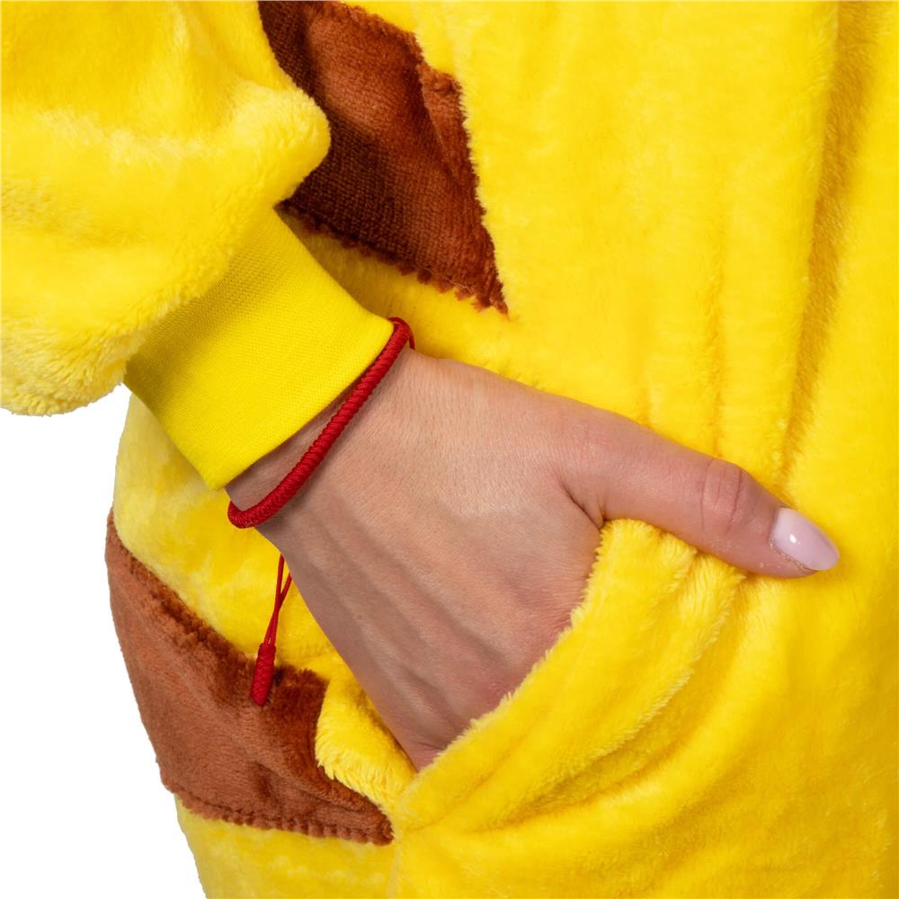 Pijama tip salopeta pentru adulti, model Pikachu, marime S
