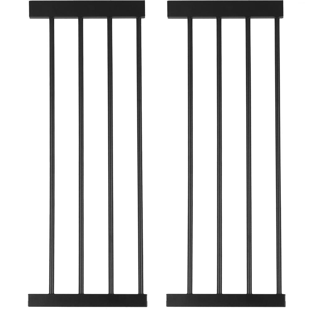 Poarta de siguranta Safety Gate pentru scari, ajustabila, din lemn cu structura otel, 131-138cm, negru maro - 4