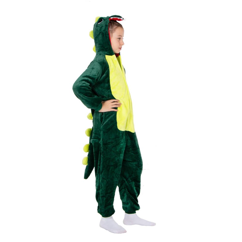 Pijama tip salopeta pentru copii, model Dragon, marime 130-140cm