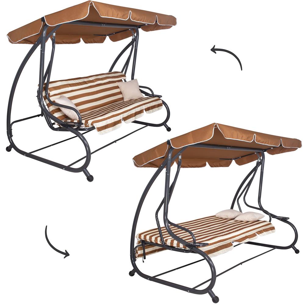 Balansoar leagan pat 4 persoane Sersimo Rimini, sarcina 300kg