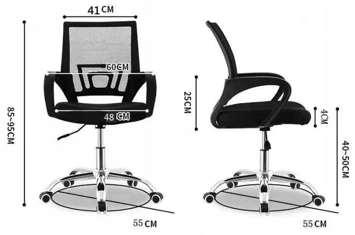 Scaun de birou ergonomic, cu brate, tesatura mesh, 120kg, negru