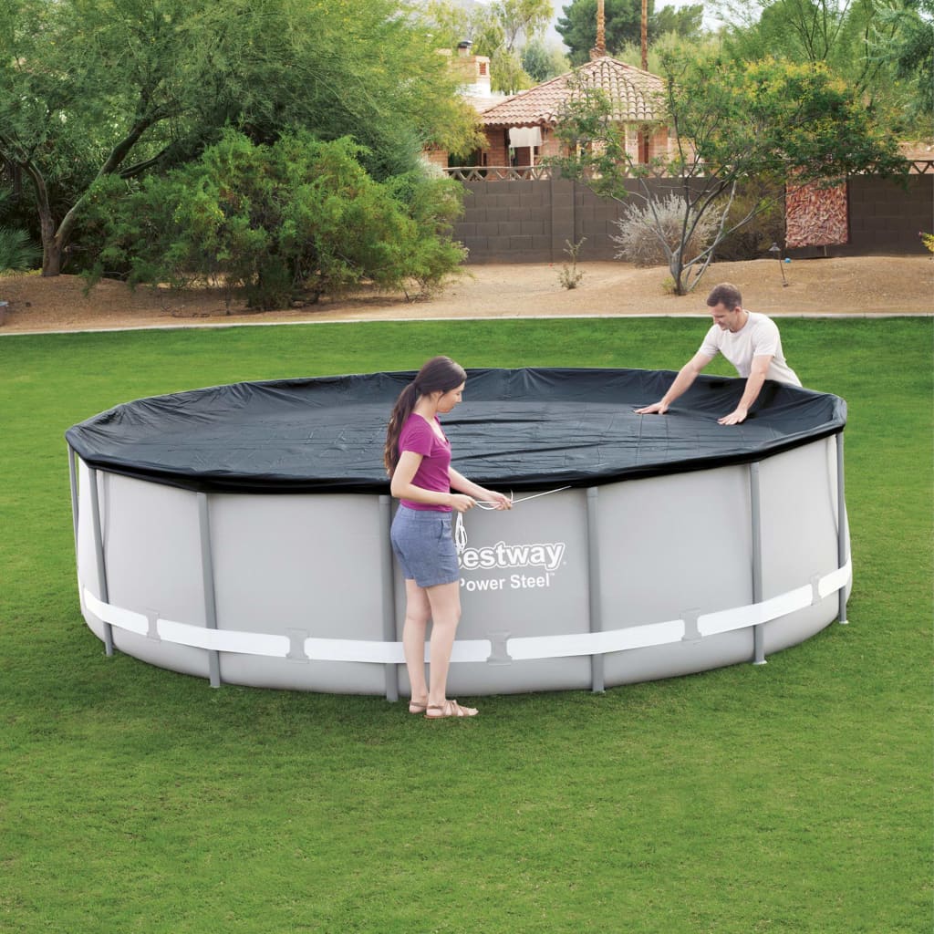 Prelata Bestway pentru piscina cu cadru metalic rotunda, 305cm