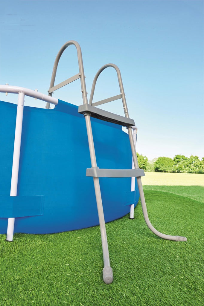 Scara pentru piscina Bestway, cu 2 trepte, 84cm, gri