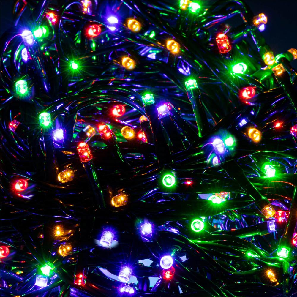 Instalatie lumini pentru bradul de Craciun, 31,5 metri, 500 LED-uri, multicolor