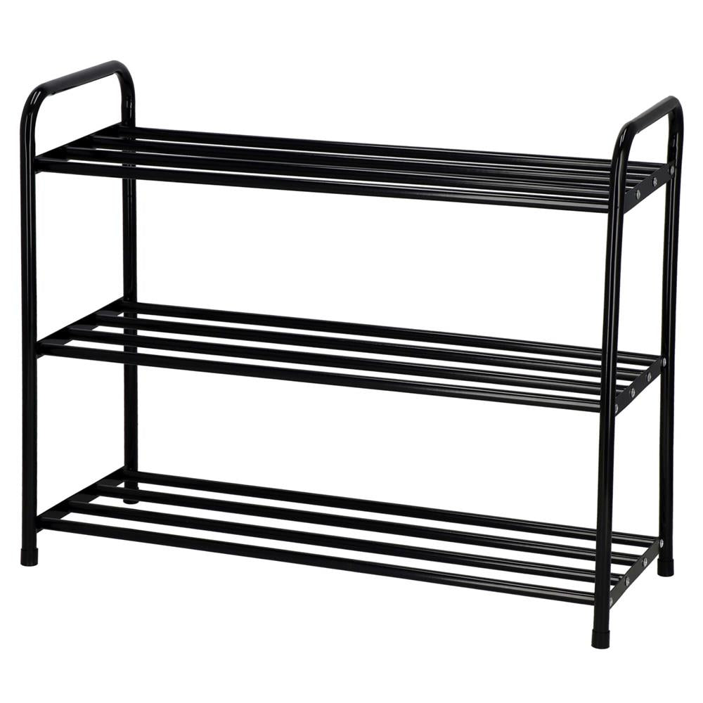 Pantofar metalic, 3 nivele, 62x26x66cm, negru