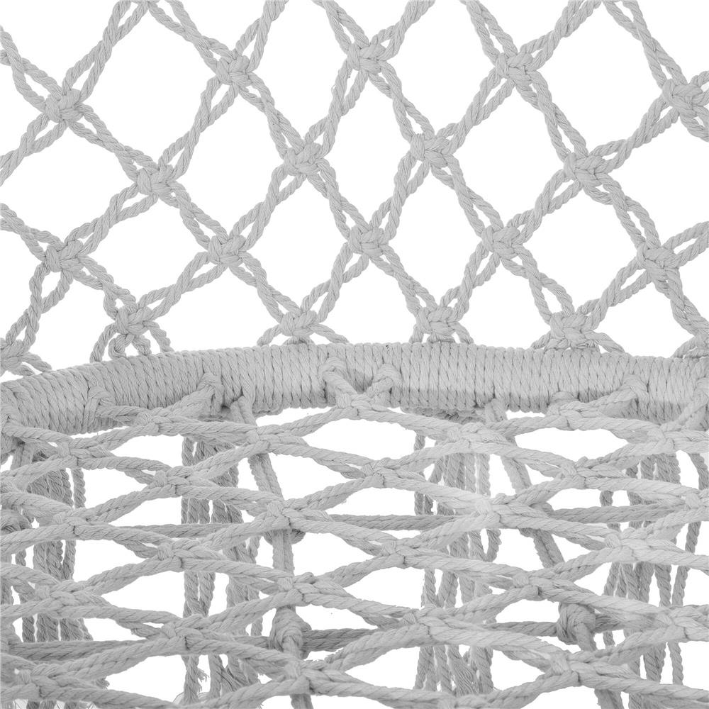 Scaun rotund Sersimo tip leagan suspendat cu perna Super Confort Plus, casa sau gradina, gri