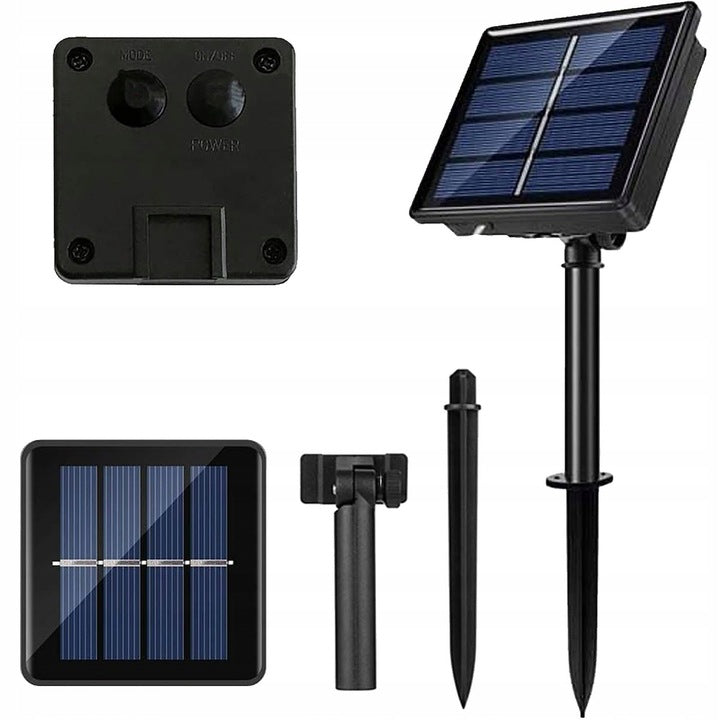 Ghirlanda luminoasa cu incarcare solara, 200 LED-uri, 22 metri, 8 functii, multicolor - 4