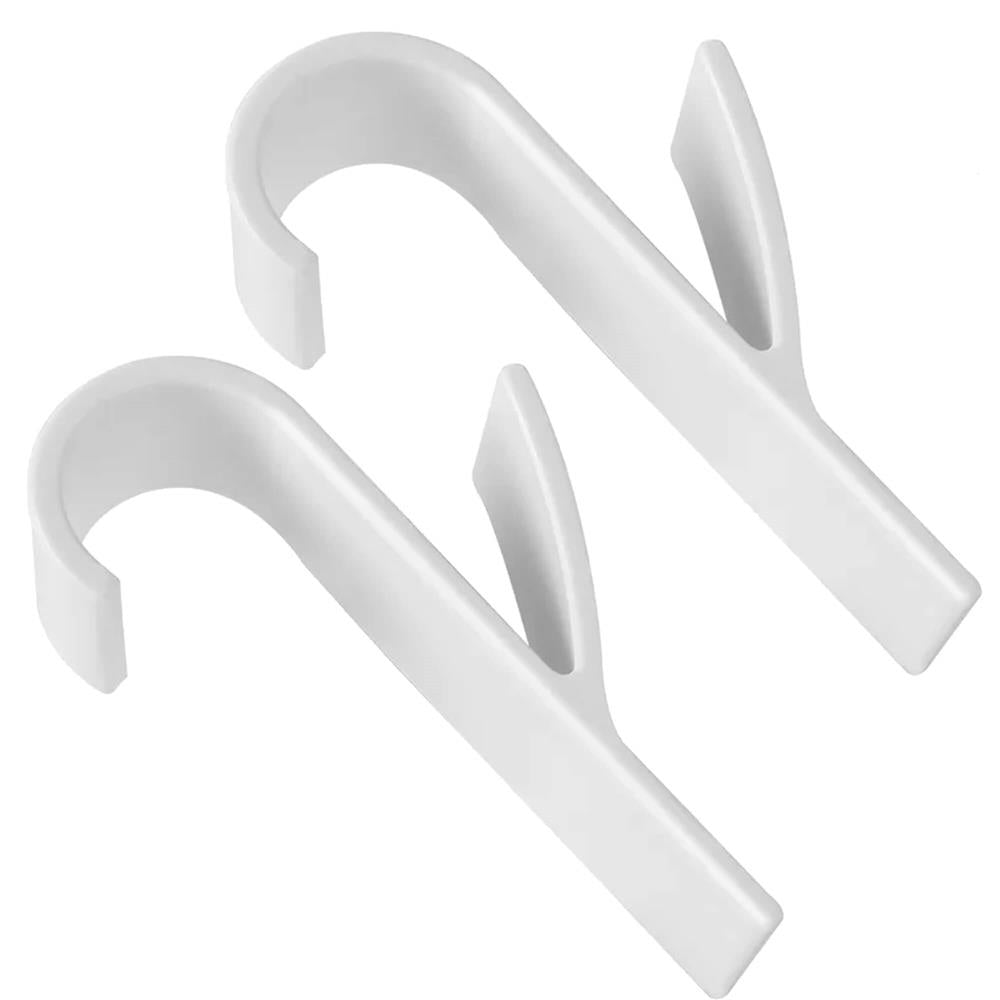 Set 2 carlige pentru calorifer, tip cuier pentru prosoape, din plastic, alb