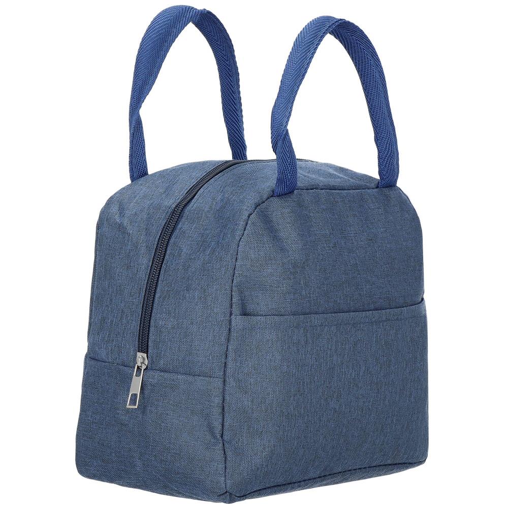 Geanta frigorifica cu izolatie termica pentru mancare, 21x10x23cm, albastru - 4