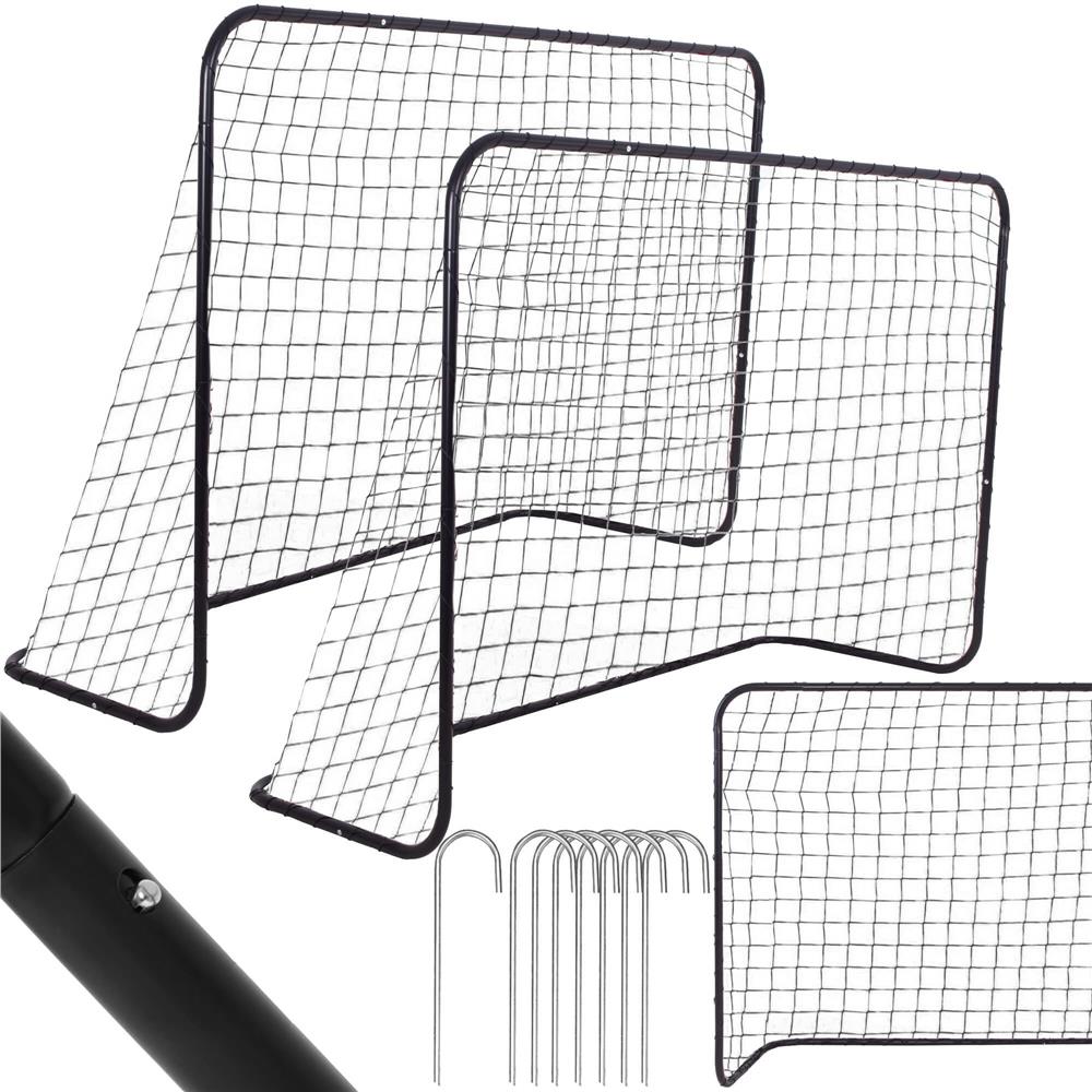 Set 2 porti de fotbal metalice, 122x183cm, profil 25mm, cu elemente de fixare - 5