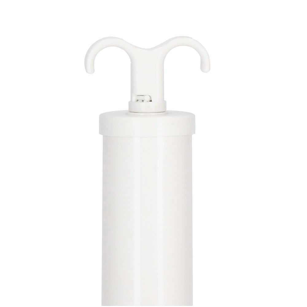 Pompa de vidat pentru saci de haine, din plastic, 38cm, alb