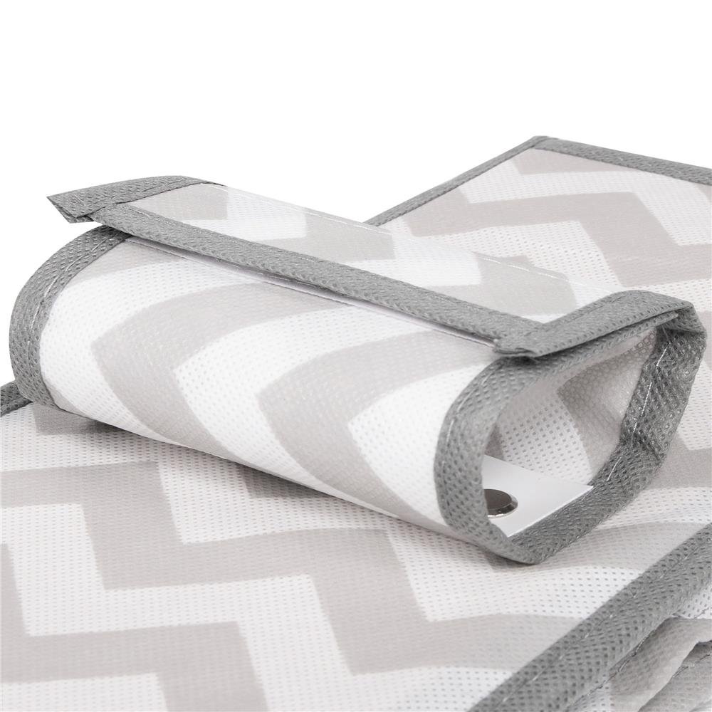 Organizator dulap Sersimo, 10 compartimente, textil, 120cm, alb gri