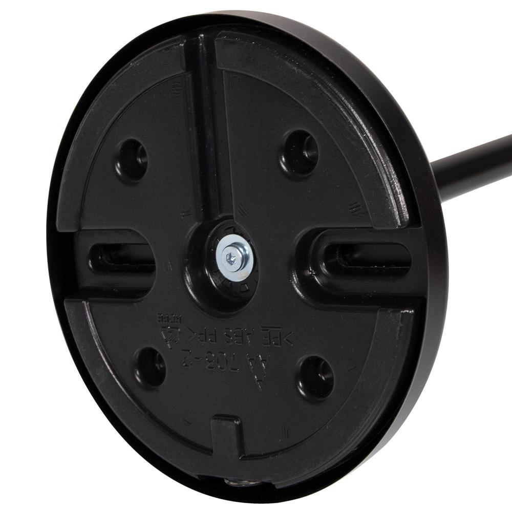 Suport hartie igienica 2 in 1 cu tija mobila, 68.5cm, negru