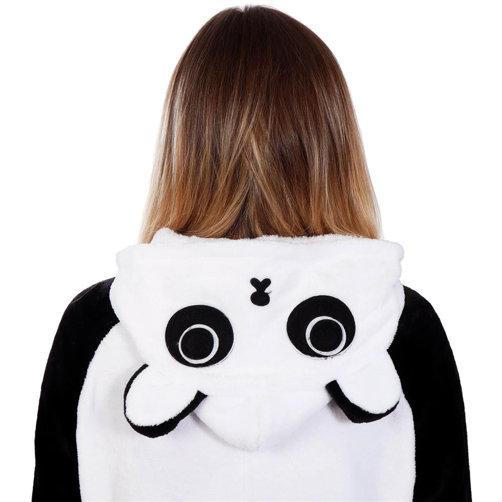 Pijama tip salopeta pentru adulti, model Panda, marime S