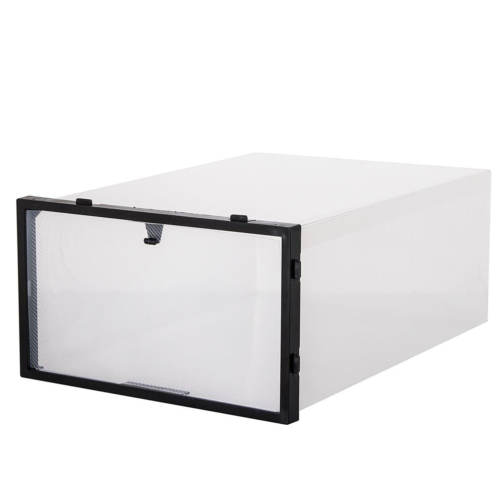 Set 10 cutii organizare pentru pantofi, 30x21x12, transparent