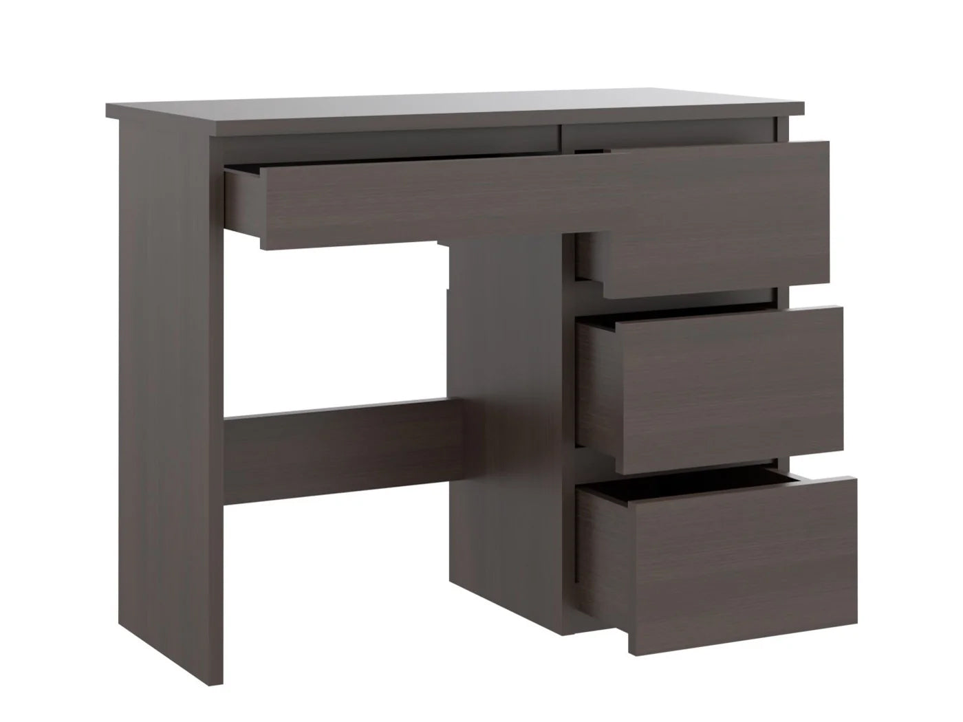 Birou calculator Beta 3 cu 4 sertare, 94x43x75 cm, finisaj wenge - 4