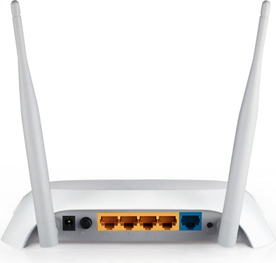ROUTER TP-LINK wireless. portabil, 3G 300Mbps, 4 porturi 10/100Mbps, compatibil UMTS/HSPA/EVDO, 3G USB modem, 3G/WAN failover, 2T2R, 2.4GHz, 802.11n/g/b, 2 antene "TL-MR3420"