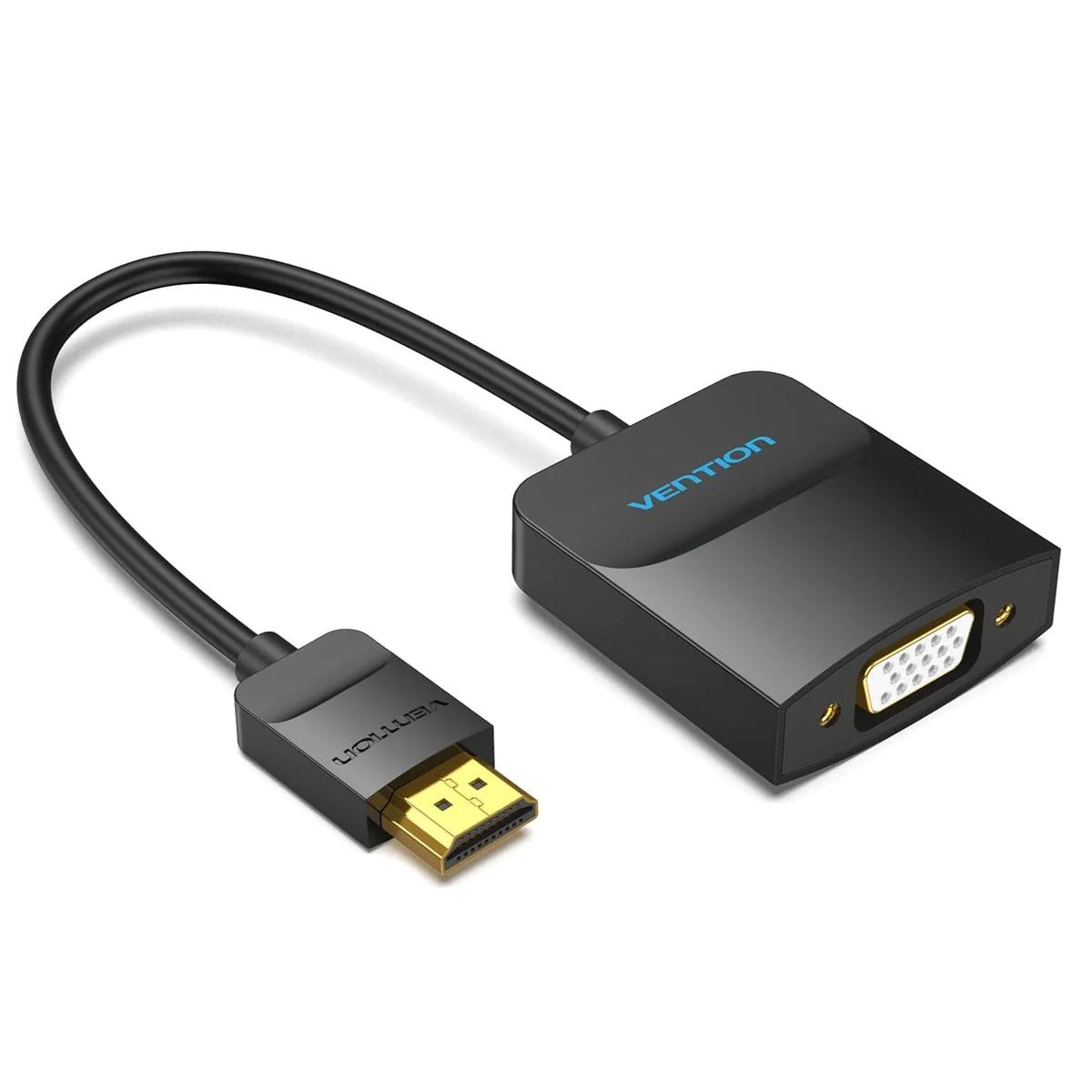 Convertor video Vention,HDMI(T) la VGA (M) si Jack 3.5mm (M),0.15m, rezolutie maxima 1080p la 60 Hz,conectori auriti, 5V/1A, invelis PVC si ABS, negru, "42154" - 6922794742154