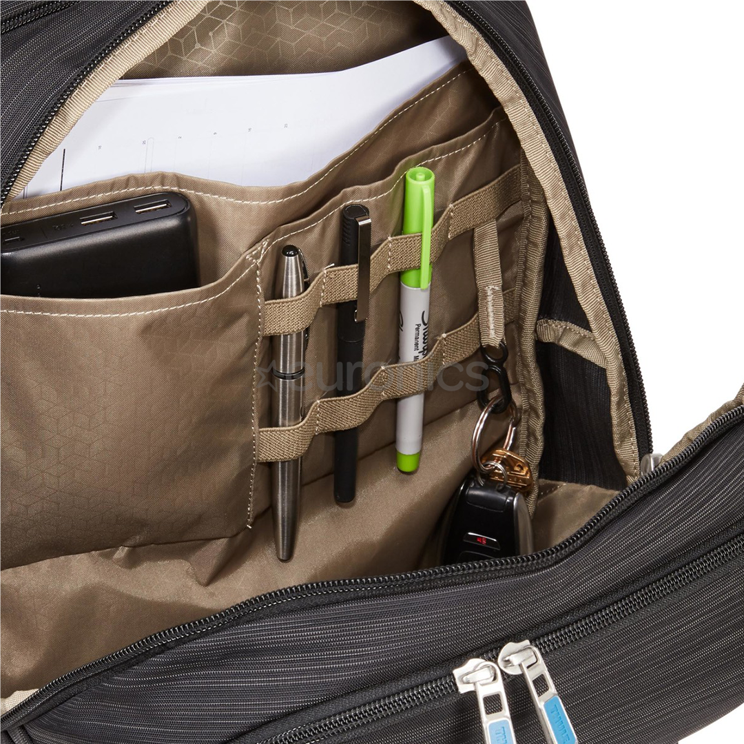 RUCSAC THULE, pt. notebook de max. 15.6 inch, 28 l, 3 compartimente, buzunar frontal x 2 | buzunar lateral x 2, waterproof, nylon, negru, "CONBP216 BLACK" / 3205354