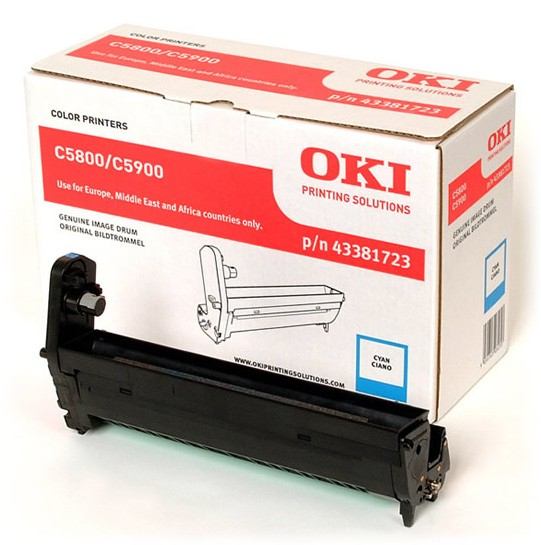 Drum Unit Original OKI Cyan, 43381723, pentru C5800|C5900|C5550, 20K, 