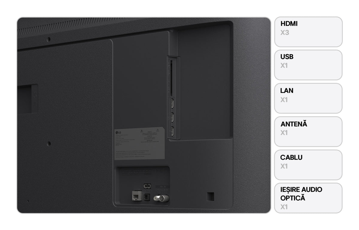 LG Smart TV 43UA74003LB Seria UA74 108cm 4K UHD HDR 