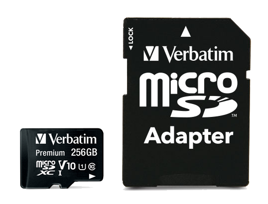 MEMORIE SD CARD VERBATIM 256GB CLASA 10 ADAPTOR INCLUS "44087"