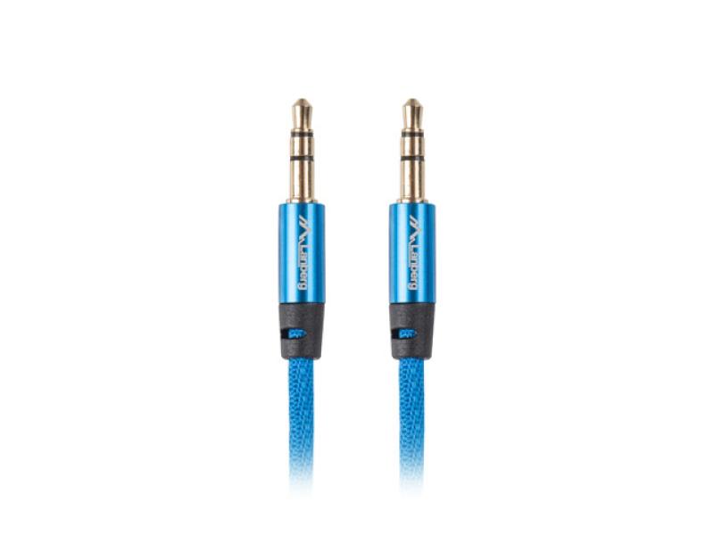 Lanberg Cablu minijack 3,5 mm M/M 3 pini 1 m blu