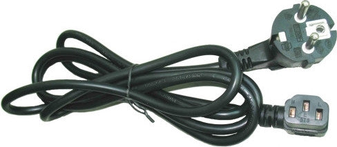 CABLU alimentare GEMBIRD 1.8m, intrare Shucko, iesire C13 (conector 90 grade), 10A, certificare VDE, bulk, black, "PC-186A-VDE"