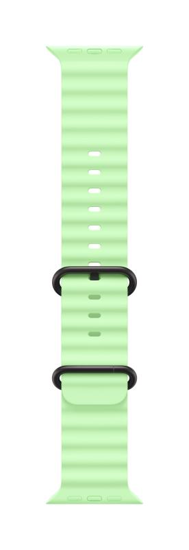 Apple Watch 49mm Neon Green Ocean Band - Black Titanium Finish
