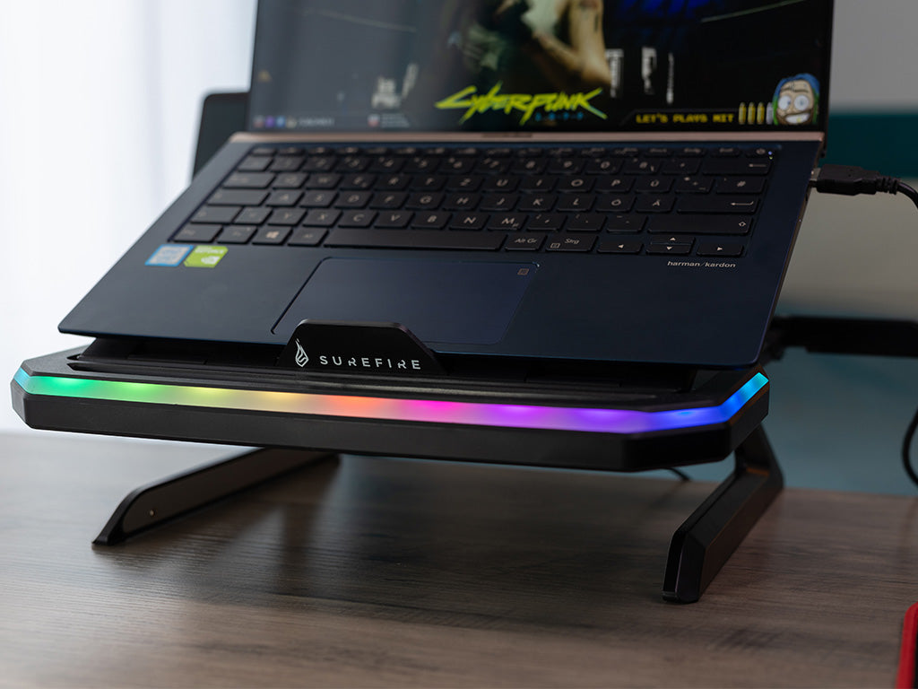 STAND Notebook Verbatim Portus X1 Foldable Laptop Stand with RGB "48842"