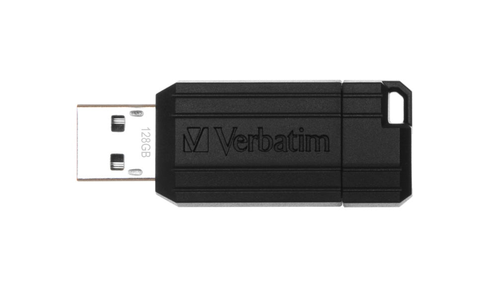 MEMORII USB Verbatim 2.0 PINSTRIPE 128GB BLACK, "49071"