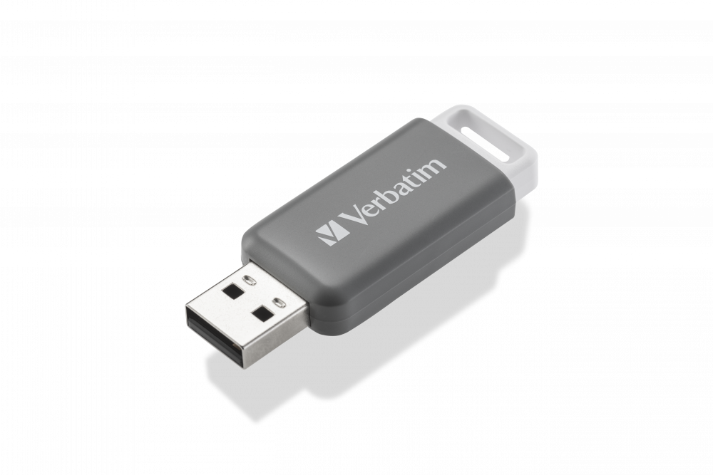MEMORIE USB VERBATIM DATABAR 128GB USB 2.0, GRI "49456"