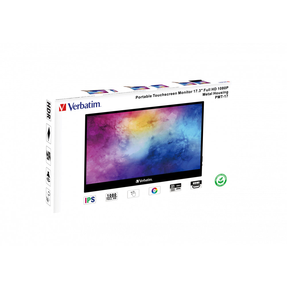 Monitor tactil portabil Verbatim 17.3" "49593"