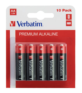 BATERIE VERBATIM AA (R6), 1.5V alcalina, 10 buc., "49875"