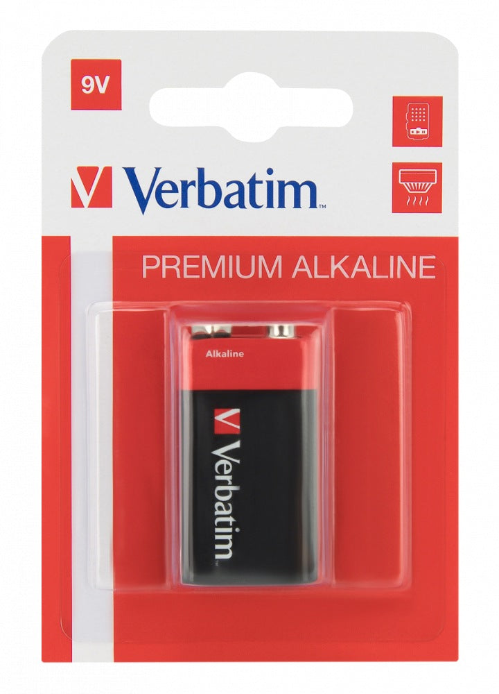 BATERIE VERBATIM 9V (9V), alcalina, 1 buc., "49924"
