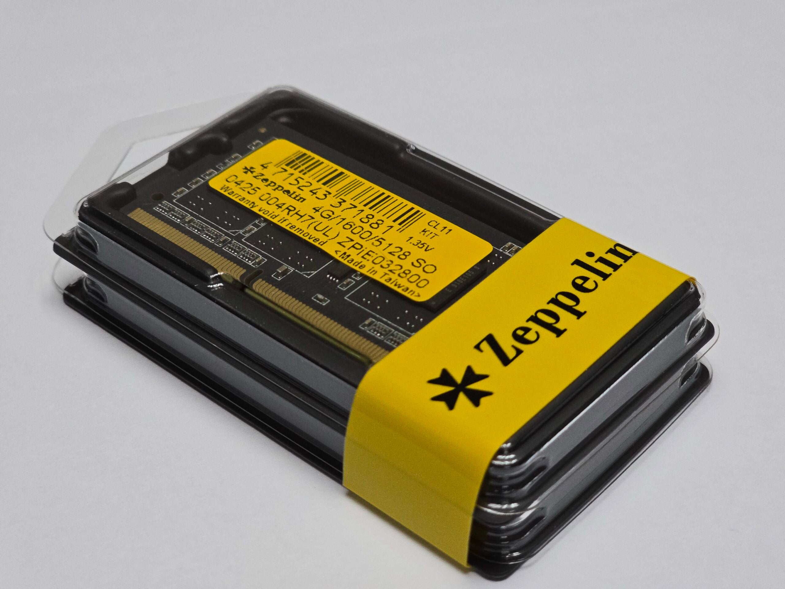 MEMORIE SODIMM Zeppelin DDR3 8GB frecventa 1600 MHz, (kit 2 x 4GB), low voltage, retail "ZE-SD3-8G1600V1.35-KIT"