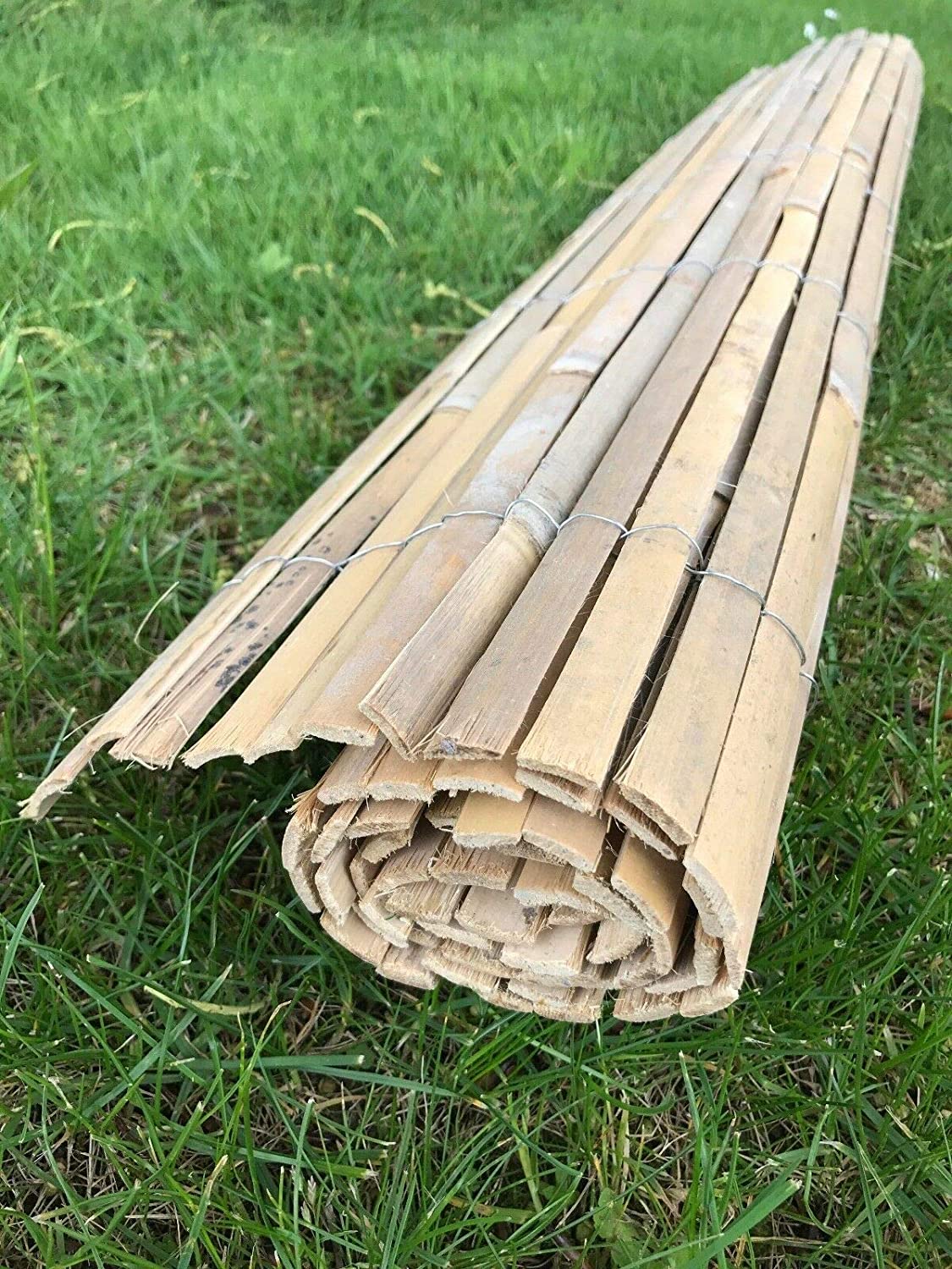 Panou de gard/paravan din bambus Sersimo, 200x500cm, 12mm