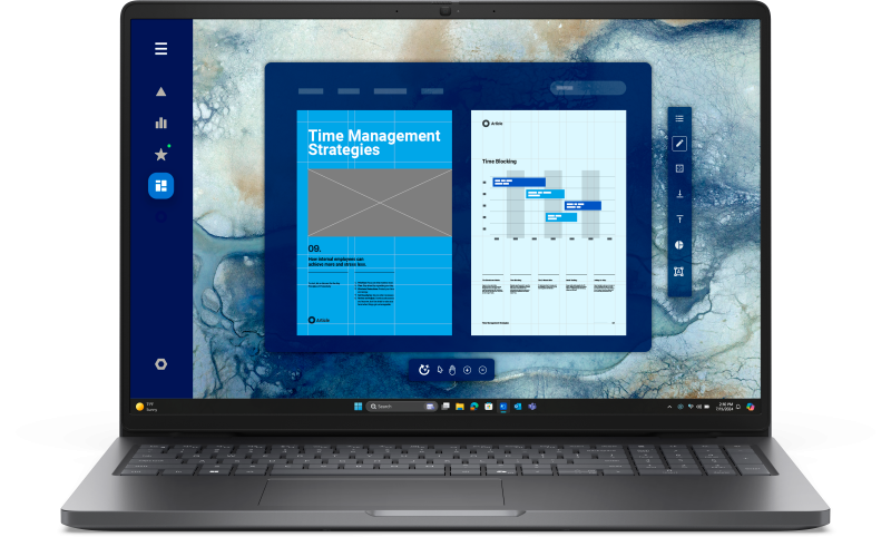 Laptop Business DELL Pro 16, cu procesor Intel Core 5 120U, 16'' IPS, 16 GB DDR5, 512 GB SSD, Intel Graphics, Windows 11 Pro, 3 ani Garantie