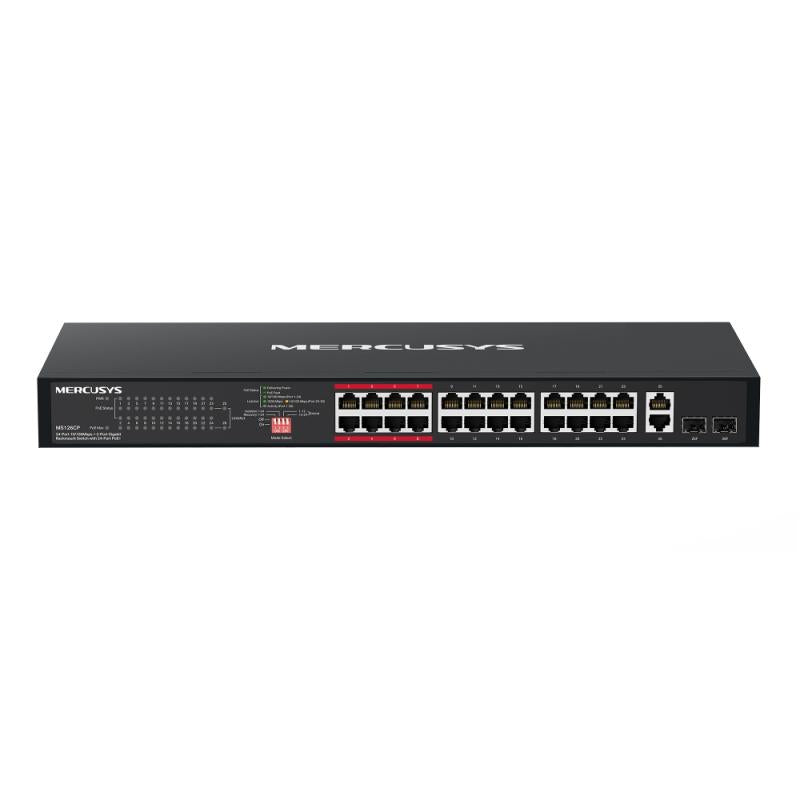Mercusys 24-Port 10/100Mbps + 2-Port Gigabit Sw