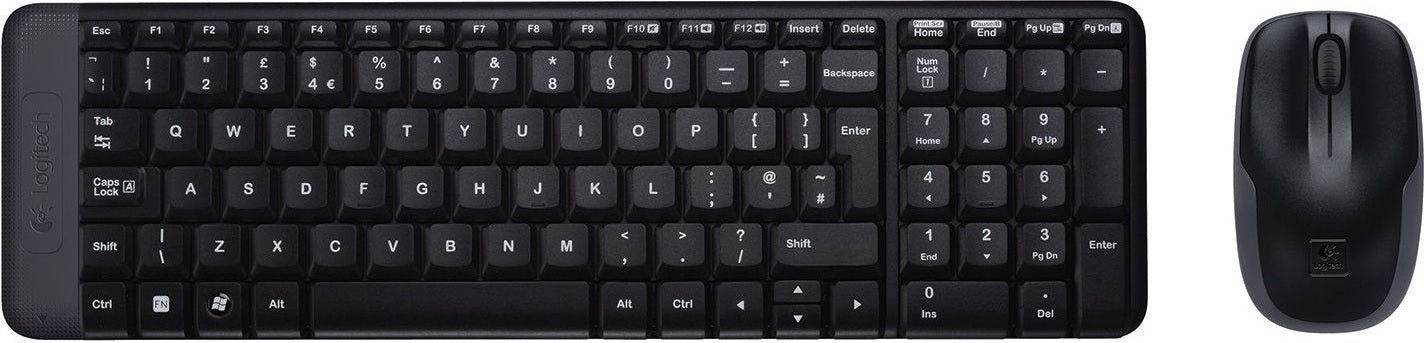 KIT wireless LOGITECH, tastatura wireless "K220" + mouse wireless 3 butoane "M150", black, "MK220" "920-003168"