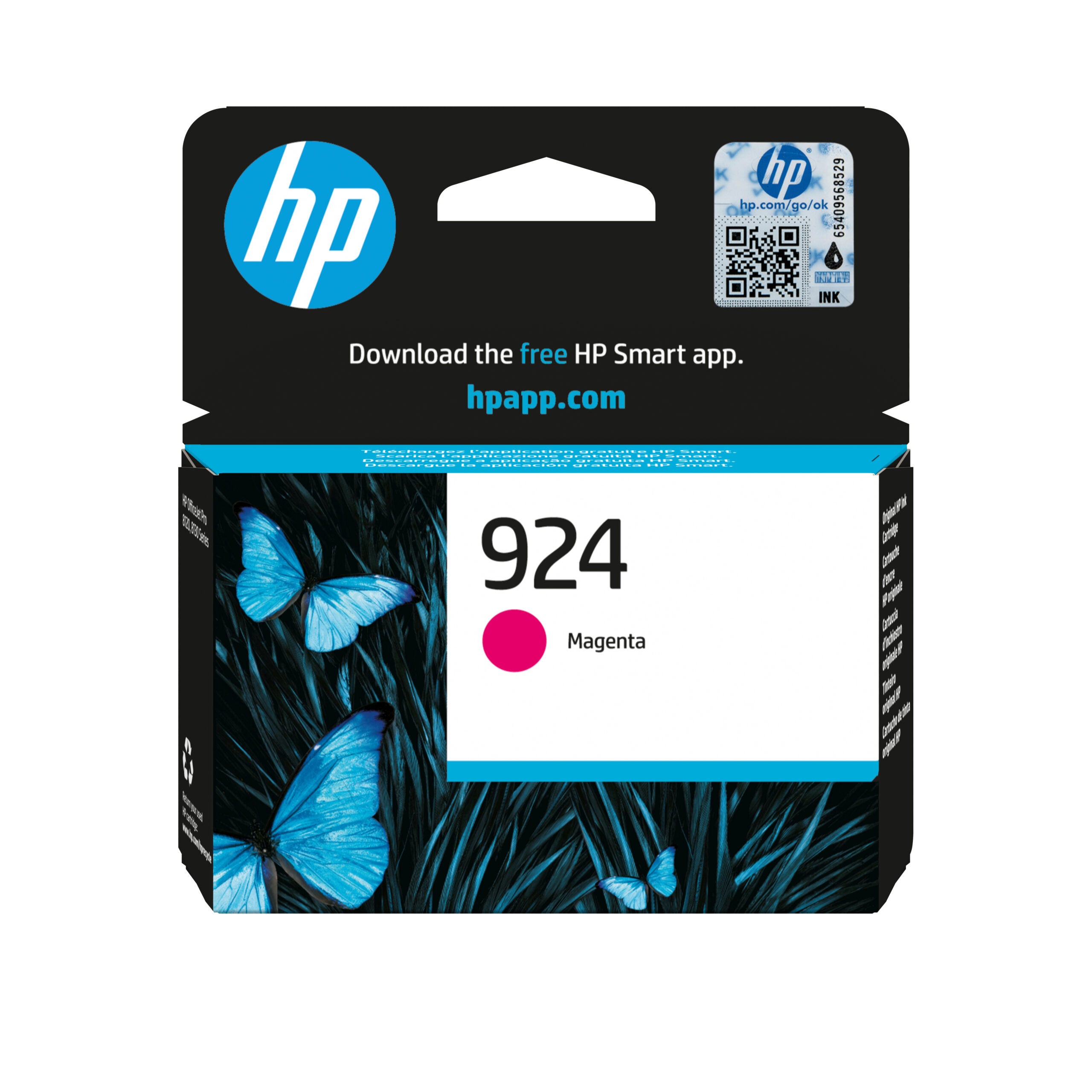 Cartus Cerneala Original HP Magenta, nr.924, pentru OJ Pro 8122e|8132e, 0.4K, incl.TV 1.2 RON, "4K0U4NE"