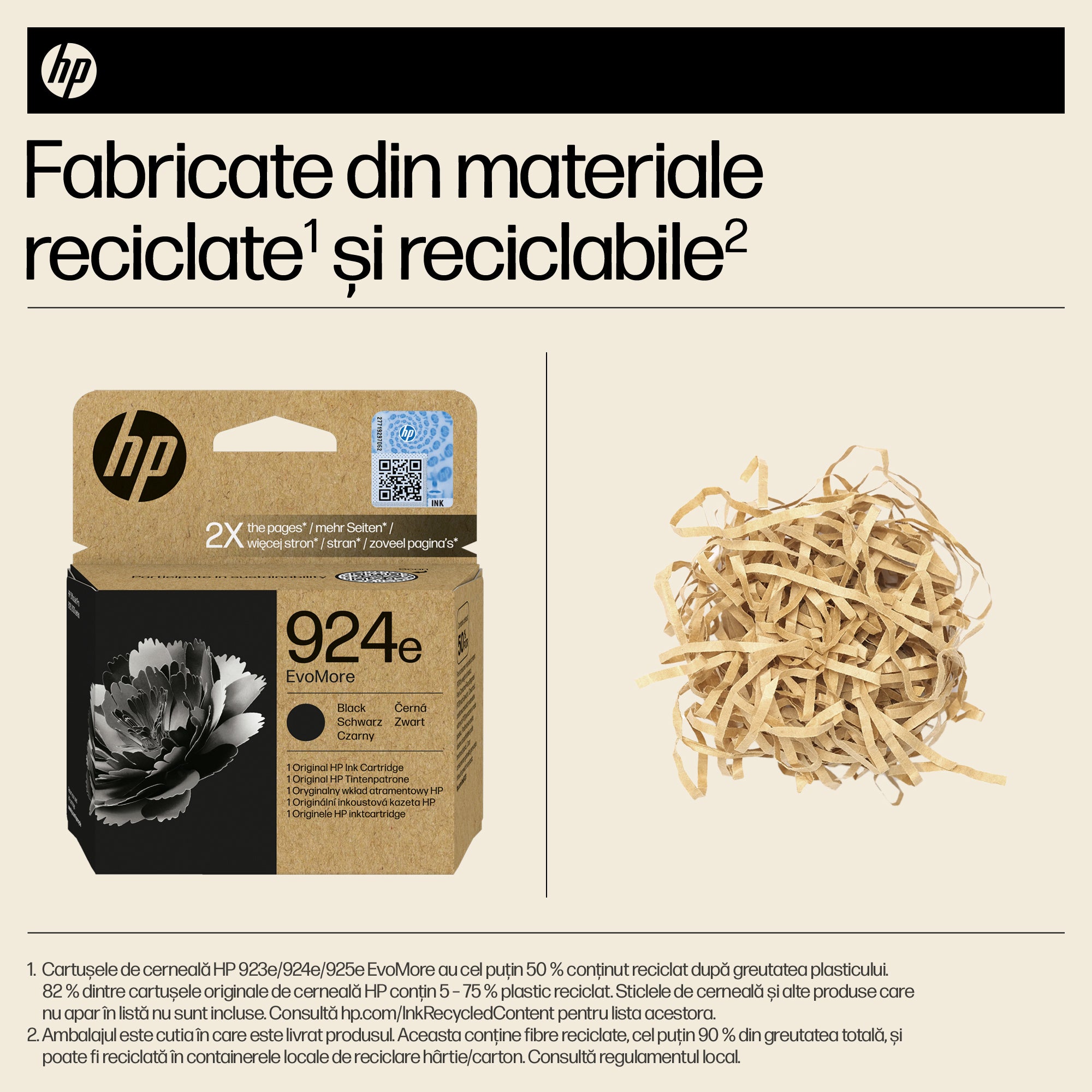 Cartus Cerneala Original HP Black, nr.924E, pentru 8120e|8130e, 500, incl.TV 1.2 RON, "4K0V0NE"