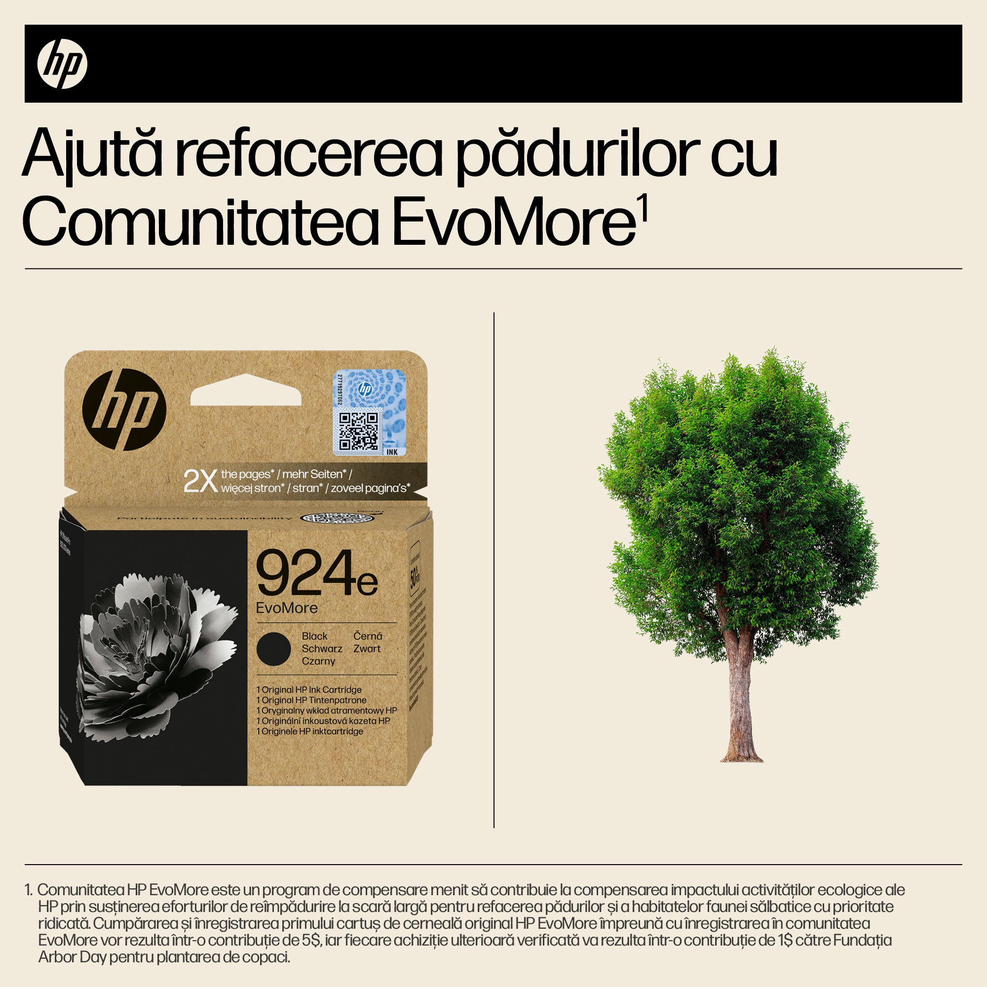 Cartus Cerneala Original HP Black, nr.924E, pentru 8120e|8130e, 500, incl.TV 1.2 RON, "4K0V0NE"