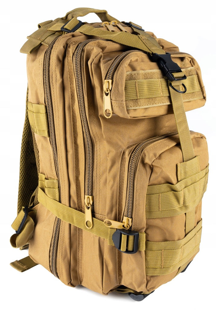 Rucsac militar pentru drumetie, impermeabil, ultra usor, 4 compartimente, 28litri, verde