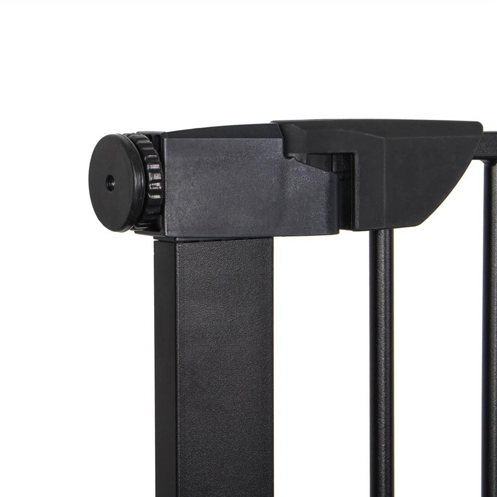 Poarta de siguranta Safety Gate pentru scari, ajustabila 110-117 cm, din otel, neagra