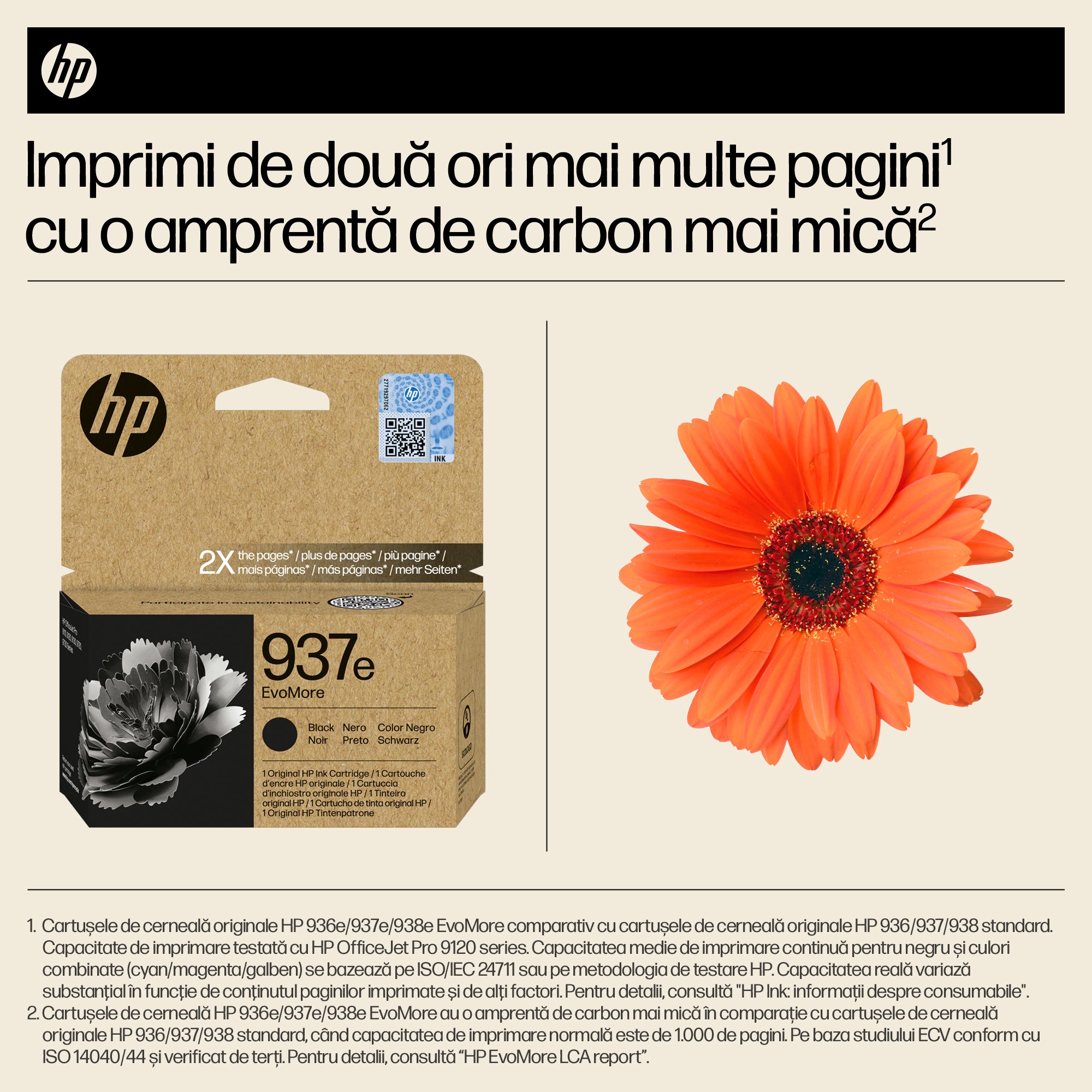 Cartus Cerneala Original HP Black, nr.937e, pentru OJ PRO 9110|9120|9130|9720|9730, 2.5K, incl.TV 0.8 lei)"4S6W9NE"